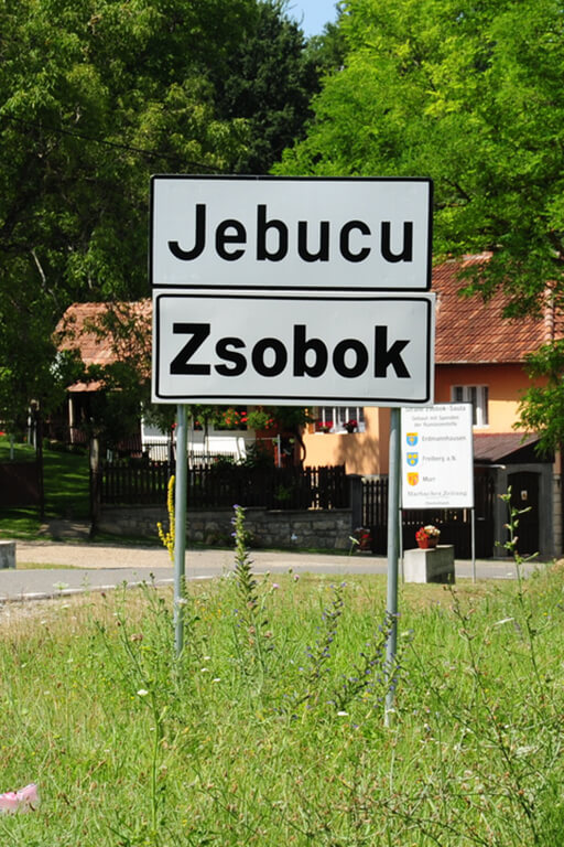 Zsobok falutábla